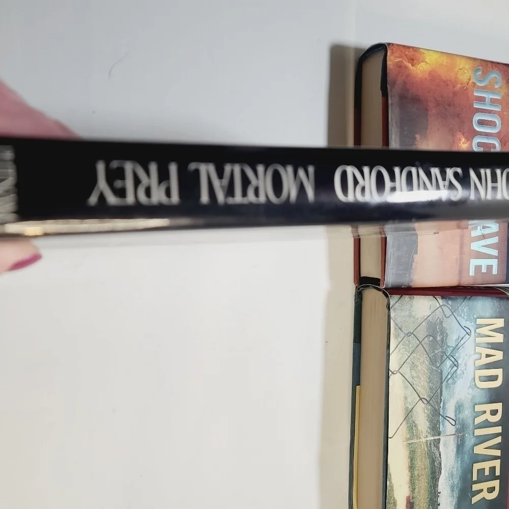 John Sandford Book Lot of 3 Shock Wave Mortal Prey Mad River